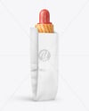 Paper Food Bag with French Hot Dog Mockup