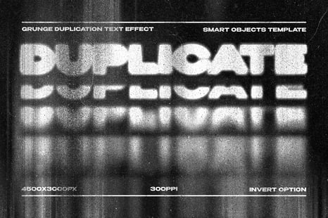 Grunge Duplication Text Effect - Add-Ons
