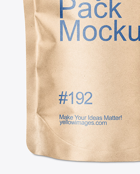 Kraft Paper Doy Pack Mockup