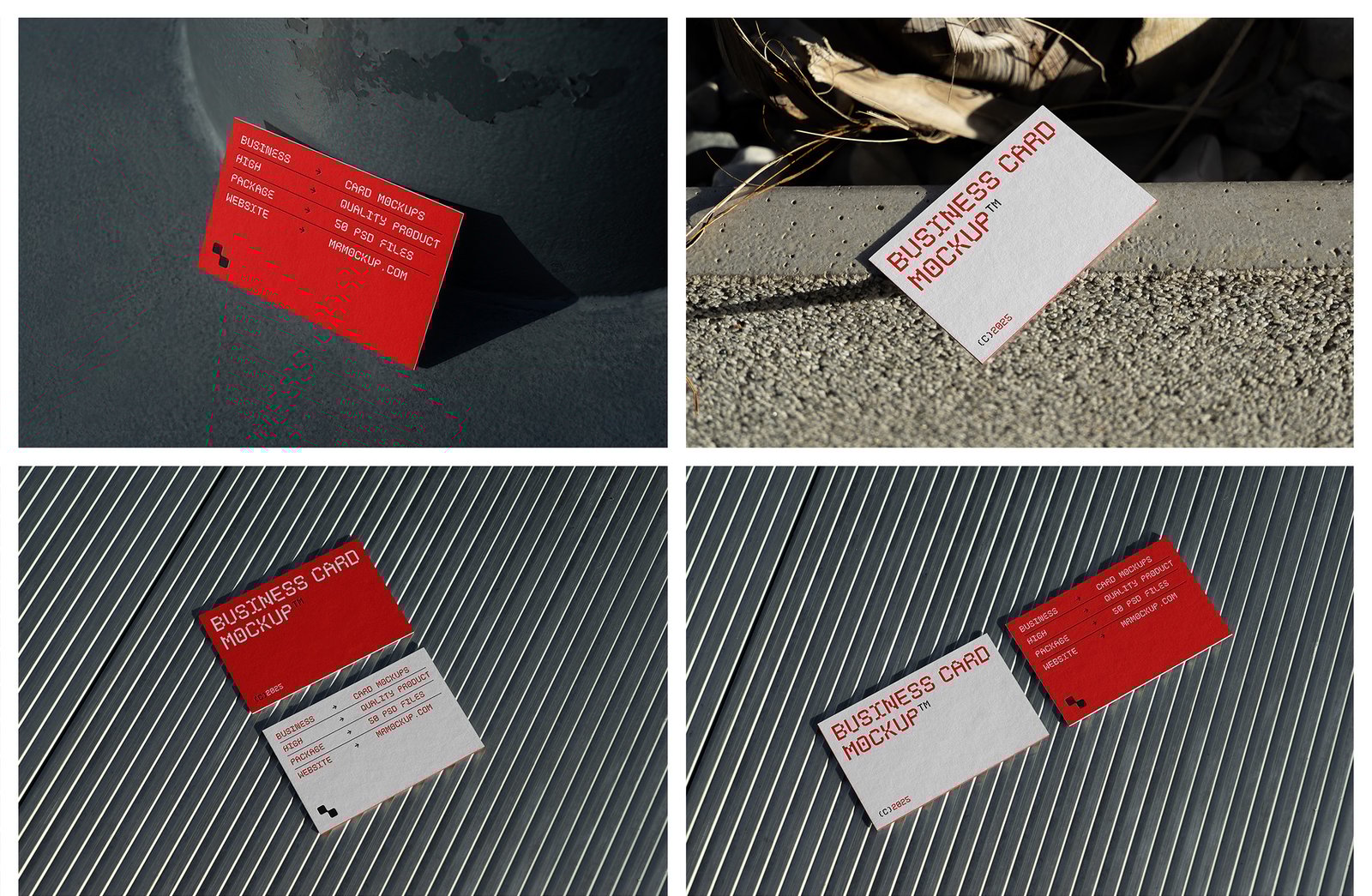 Outdoor Business Card Mockups
