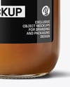 Glass Jar with Beef Bone Broth Mockup