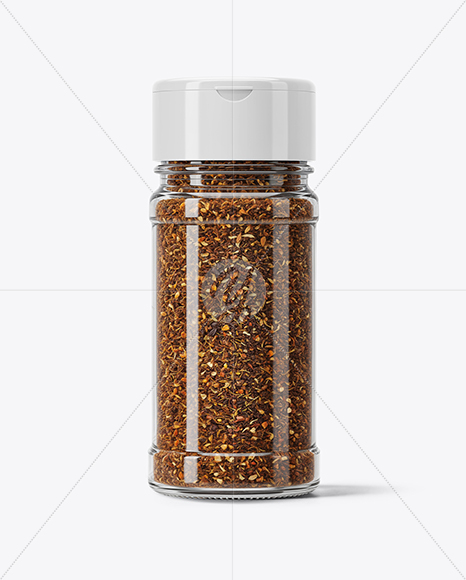 Glass Jar with Creole Seasoning Mockup