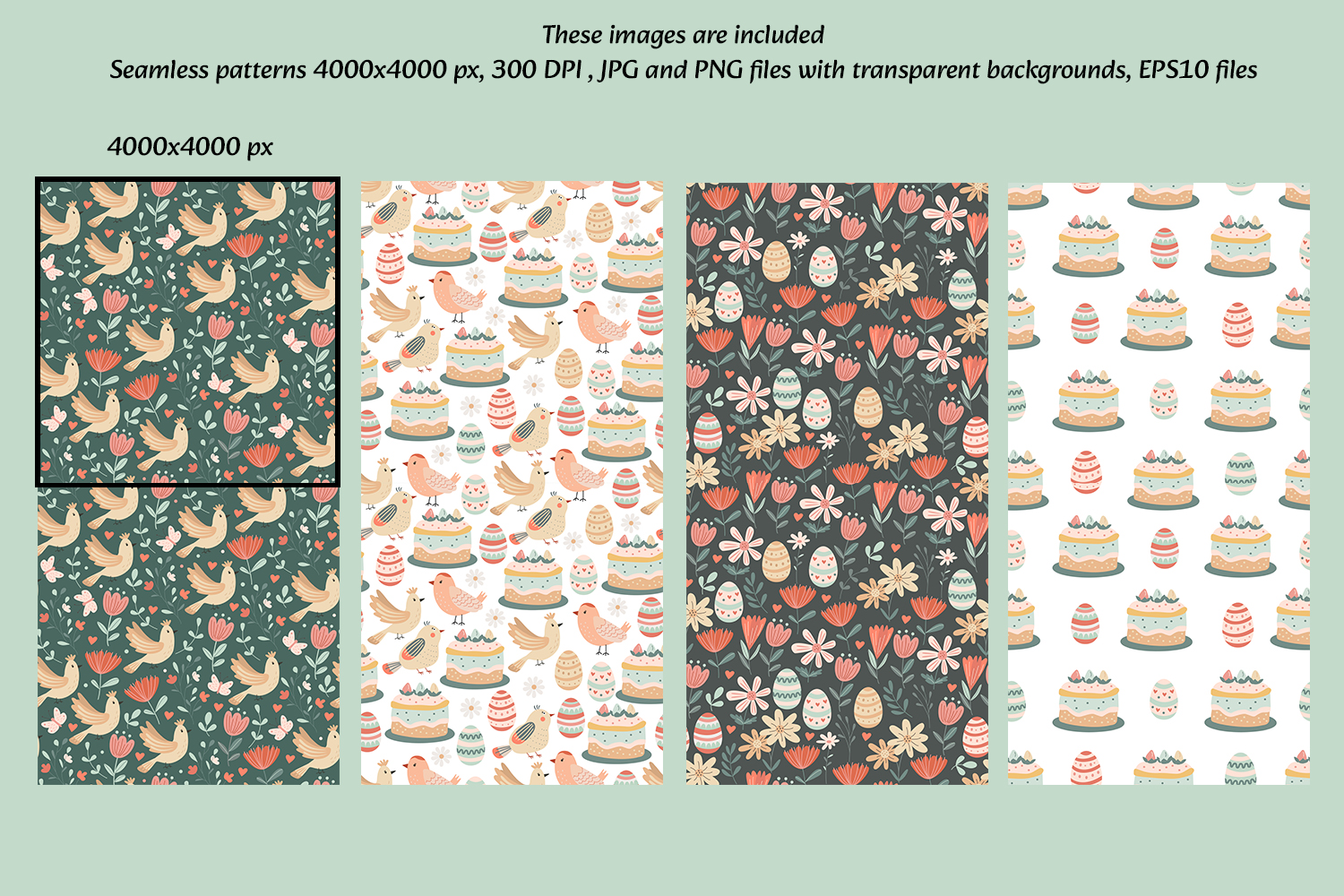 Easter Harmony Clipart and Patterns