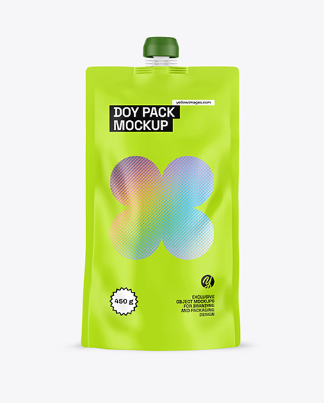 Matte Doy Pack Mockup - Coffee pouch mockup
