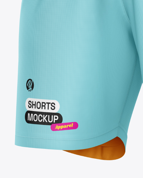 Soccer Shorts Mockup - Half Side View