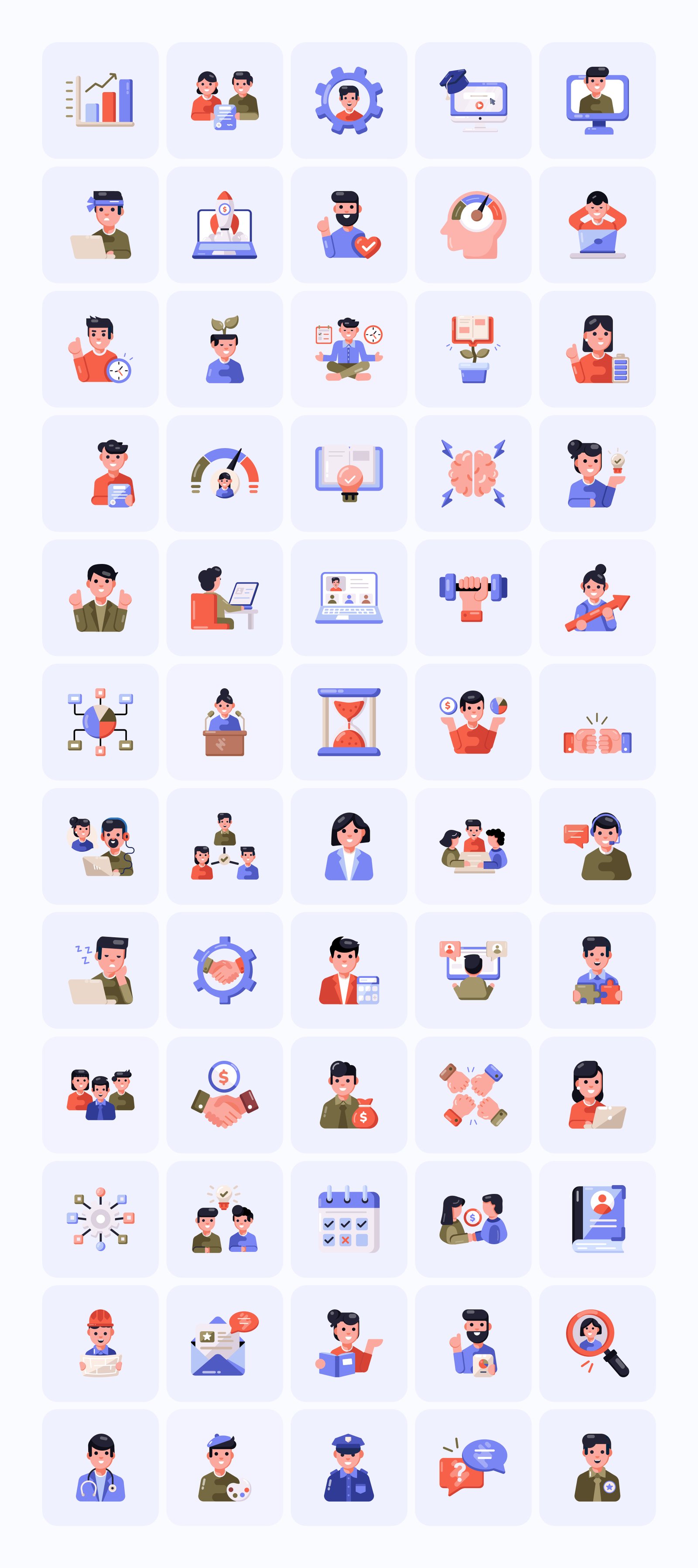Flat Business Icons Bundle
