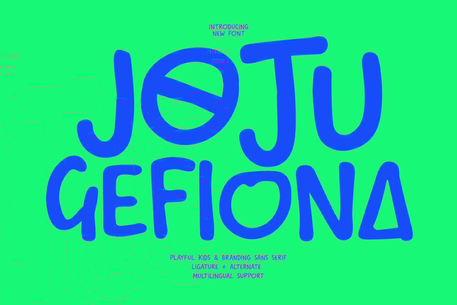 Joju Gefiona Playful Kids Branding Sans Serif