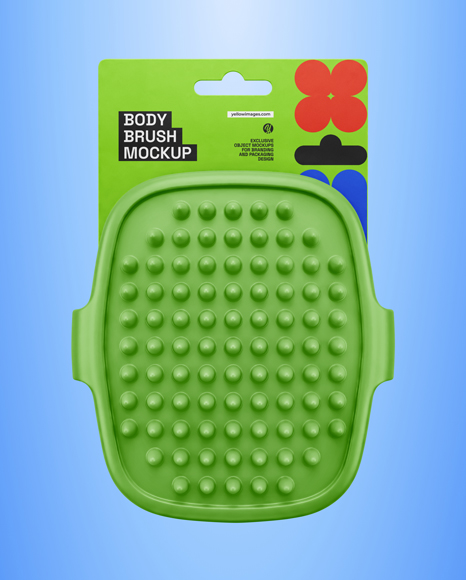 Silicone Body Brush Mockup