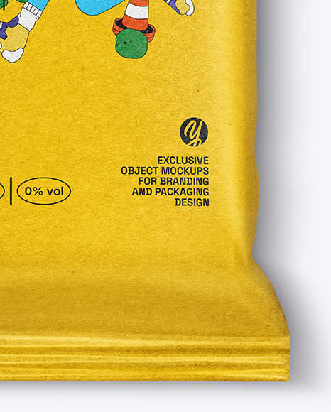 Kraft Paper Snack Package Mockup