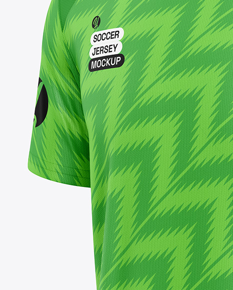 Soccer Jersey Mockup - Half Side View