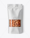 Kraft Pouch With Almonds Mockup