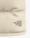 Men's Long Down Jacket Mockup - Back view