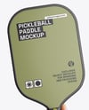 Pickleball Paddle in a Hand Mockup