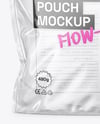 Clear Plastic Stand-Up Pouch Mockup
