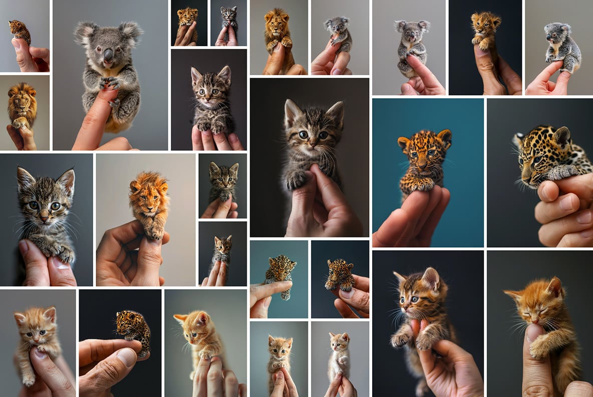 Miniature animals - 87 images