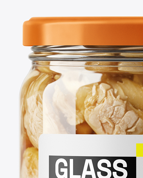 Canned Chicken Jar Mockup