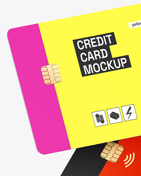 Two Credit Cards Mockup