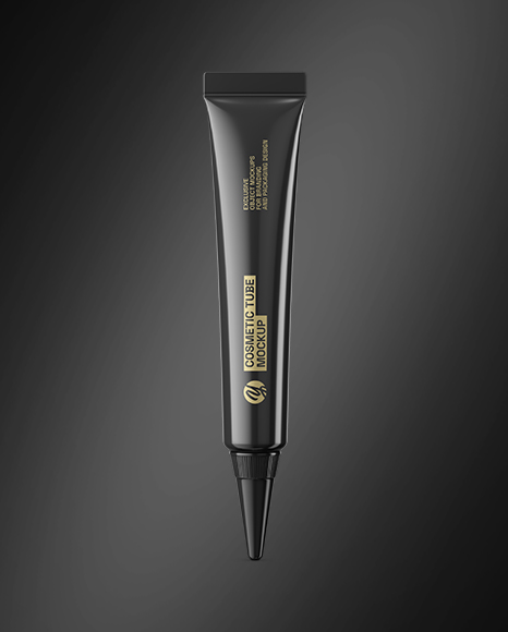 Glossy Cosmetic Tube Mockup
