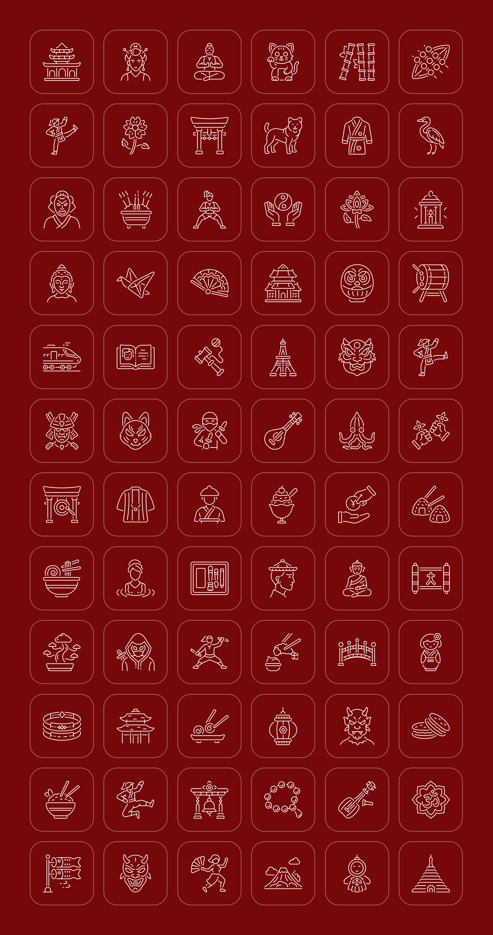 Japanese and Asian Icons