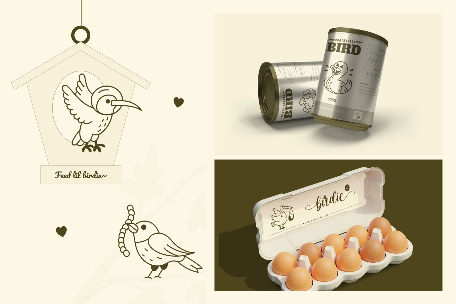 Bird Doodle Art Set