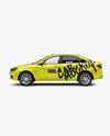 Sedan Mockup - Side View