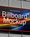 Street Billboard on a Wall Mockup