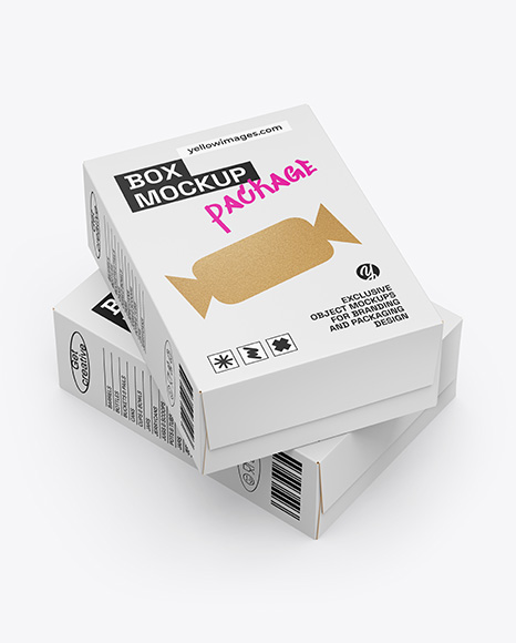 Two Paper Boxes Mockup - Two+Paper+Tag+Labels+Mockup