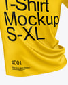 Crew Neck T-Shirt Mockup - Back View