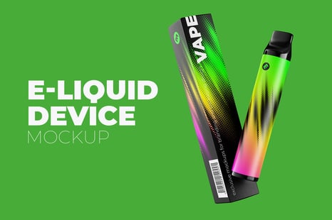 Vape E-liquid Device Mockup
