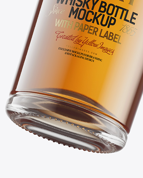 Glass Whisky Bottle Mockup