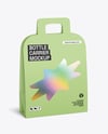 Paper Bottle Carrier Mockup