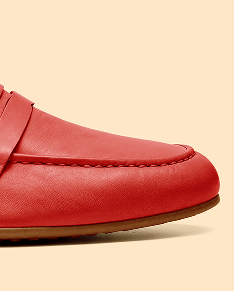 Women's Leather Loafer Mockup