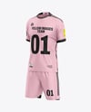 Soccer Kit Mockup - Half Side View