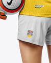 Female Soccer Goalkeeper Wearing Long Sleeve Jersey Mockup