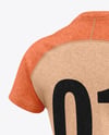 Heather T-Shirt Mockup - Back Half Side View