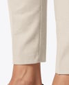 Pair of Leather Loafers on Woman's Legs Mockup