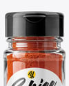 Spice Glass Jar with Sweet Paprika Mockup