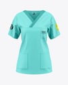 Women's Medical Shirt Mockup - Front View
