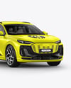 Electric Premium SUV Mockup - Half Side View