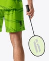 Man Wearing Badminton Uniform Mockup