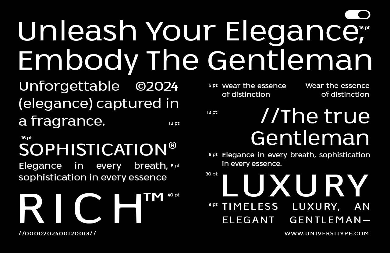 UT Manricho - A Luxury Sans Serif Font