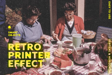 Retro Printer Photo Effect - Add-Ons