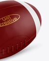Vintage Leather Rugby Ball Mockup
