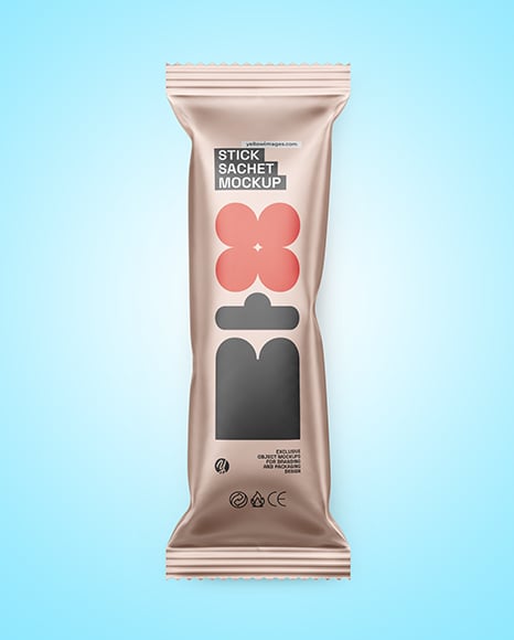 Matte Metallic Package Mockup