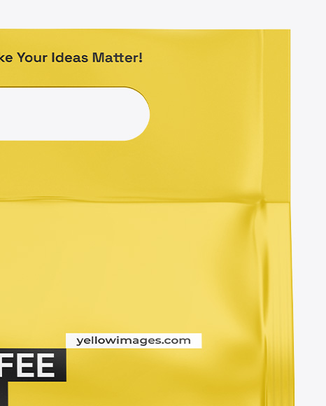 Coffee Bag Mockup – Front View