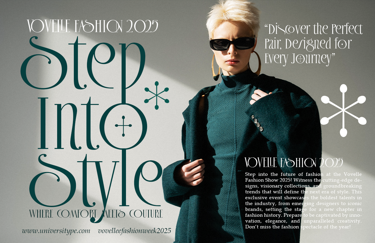 UT Sagora Glamour - A Luxury Serif Font