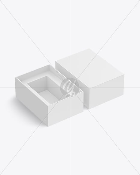 Empty Opened Box Mockup