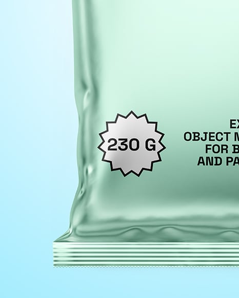 Matte Metallic Package Mockup
