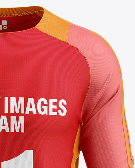 Training Long Sleeve Jersey Mockup - Front View