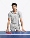 Man Wearing Table Tennis Uniform Mockup